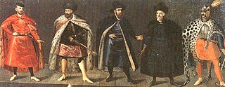 Costumes of Polish noblemen. Image copied from en.wikimedia.org. Author unknown.