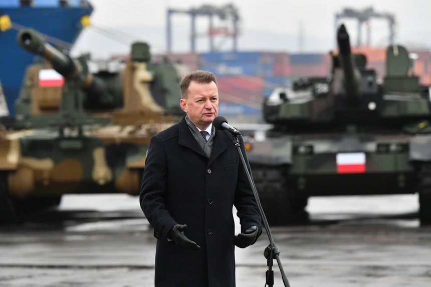Minister obrony narodowej Mariusz Błaszczak. Fot. PAP/Adam Warżawa