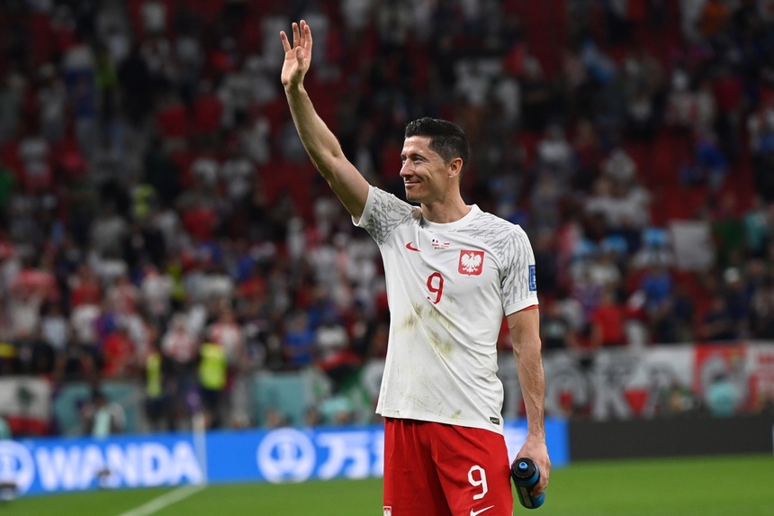 Robert Lewandowski strzelił gola na pożegnanie z mundialem. Fot. PAP/EPA