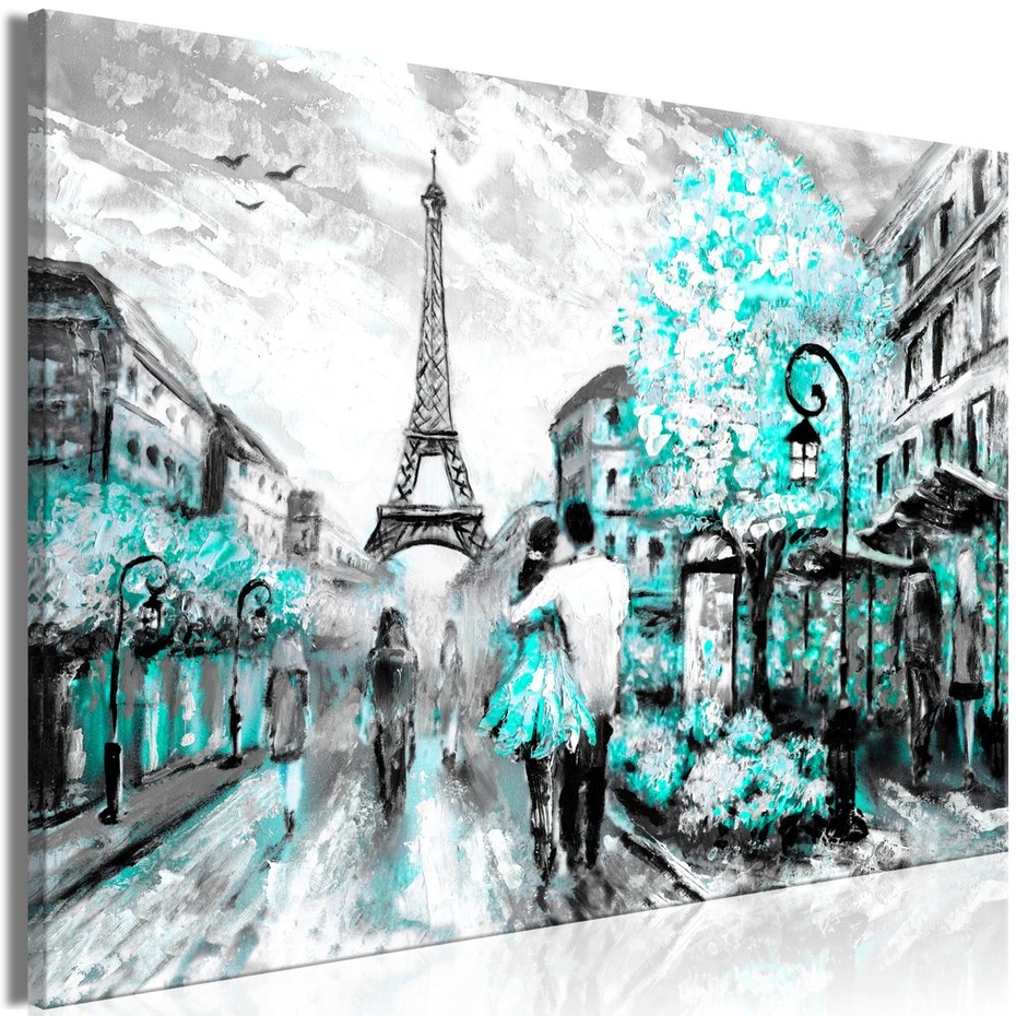 Obraz zamilovaný pár v Paríži - Colourful Rendez-Vous