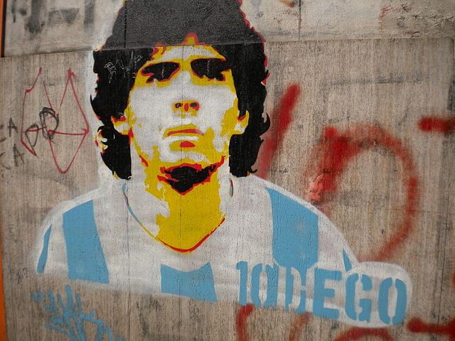 mural Diego Maradona