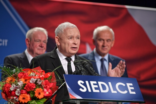Jarosław Kaczyński, prezes Prawa i Sprawiedliwości. Fot. PAP/Przemysław Piątkowski
