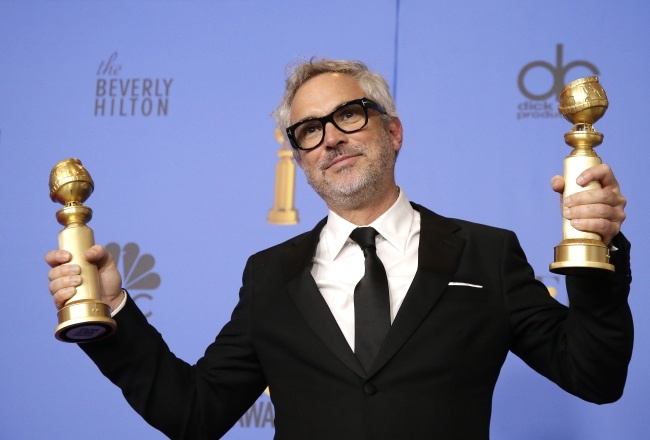 Alfonso Cuaron to najgroźniejszy rywal Pawła Pawlikowskiego w kategorii film nieanglojęzyczny, fot. PAP/EPA/MIKE NELSON