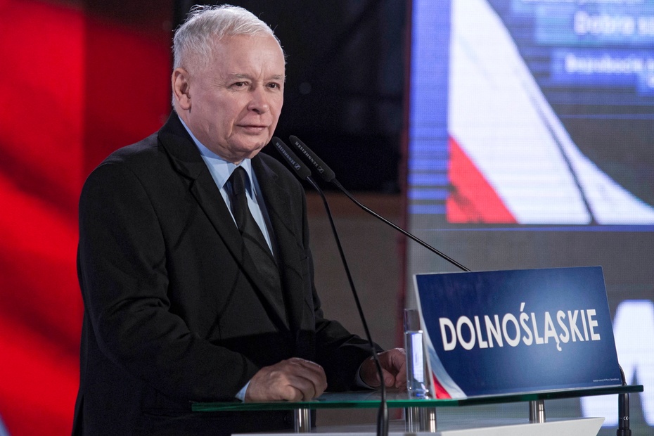Jarosław Kaczyński. fot. PAP/Tomasz Gola