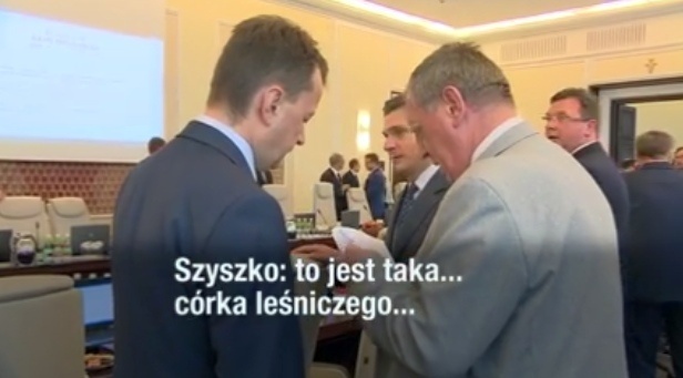 Kadr z filmu zarejestrowanego przez Polsat News
