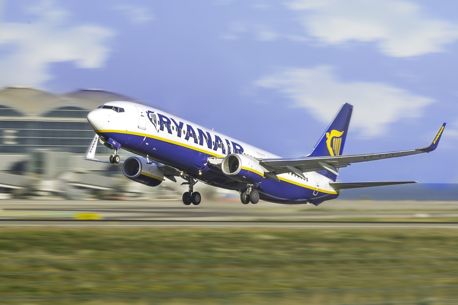 Samolot linii Ryanair. Fot. Pixabay