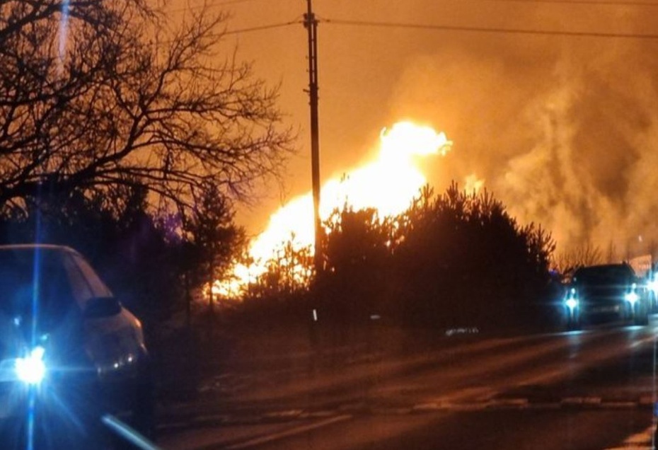 Niebezpieczny incydent na Litwie. Płonie gazociąg