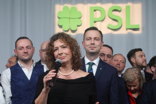 Przewodnicząca Unii Europejskich Demokratów Elżbieta Bińczycka, fot. PAP/Wojciech Olkuśnik