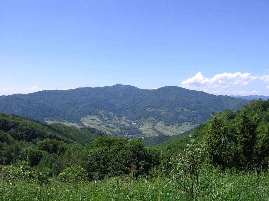 widok na Lubań spod G.Bliszcz
