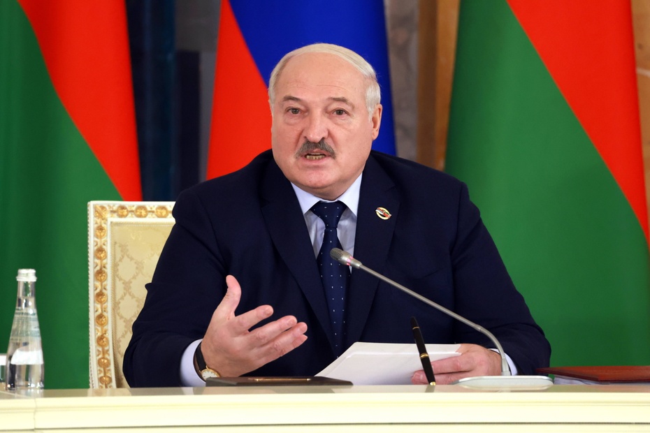 Białoruski dyktator Alaksandr Łukaszenka. Fot. EPA/VYACHESLAV PROKOFYEV