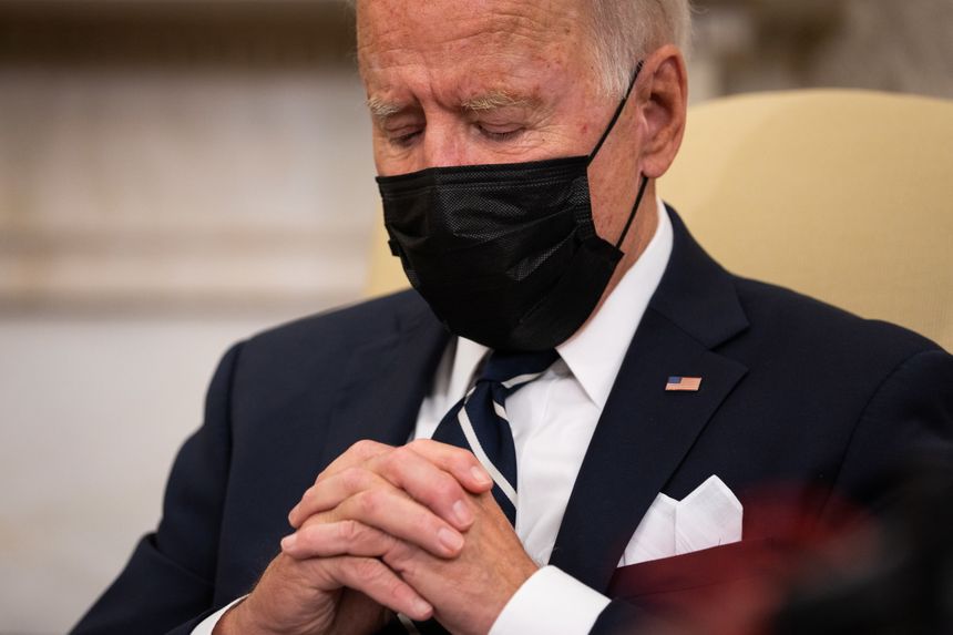 Joe Biden zasnął podczas spotkania z premierem Izraela. fot. PAP/EPA