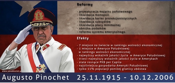"Franco i Pinochet to dwie postacie, dzięki którym Sowiety nie rozprzestrzeniły się na cały świat."  M. Poradowski