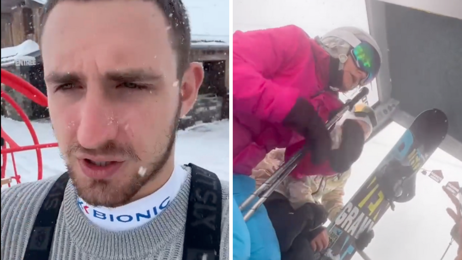 Rosyjski bloger Misza Litwin pokłócił się z Polakiem we francuskim kurorcie narciarskim. (fot. Twitter)