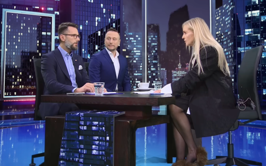 na zdjęciu: kadr z programu „Kropka nad i”. prod. TVN24. źródło: Youtube/TVN24