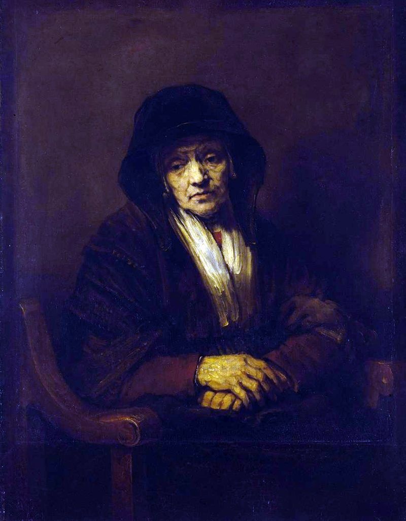Portret starej kobiety – Rembrandt Harmens Van Rhine
