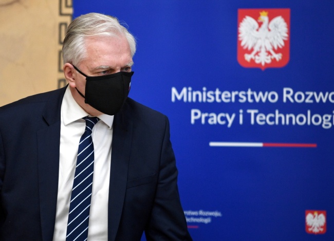 Jarosław Gowin jest zakażony koronawirusem. Fot. PAP/Darek Delmanowicz