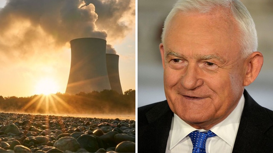 Leszek Miller straszy Brukselą w sprawie elektrowni atomowej w Polsce. Fot. PAP/Pixabay/Canva