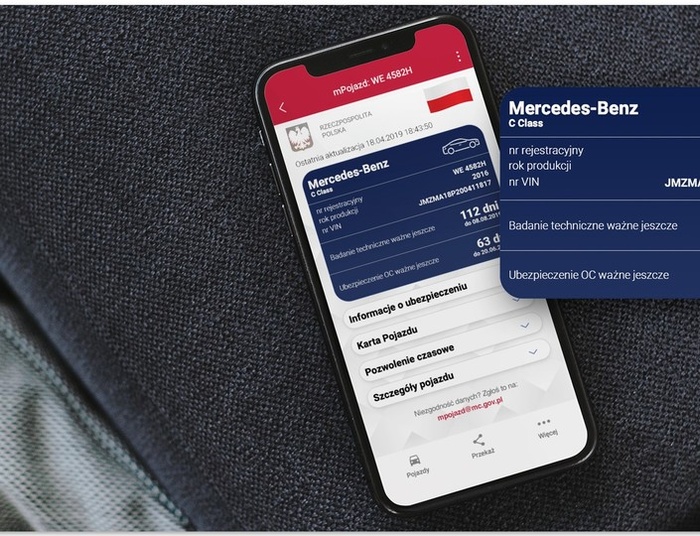 mObywatel z nową usługą. mPojazd: dowód rejestracyjny i nie tylko w smartfonie