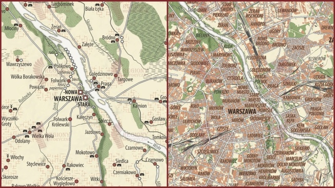 Jak zmieniły się Warszawa i okolice od XVI do XXI wieku [+MAPA]
