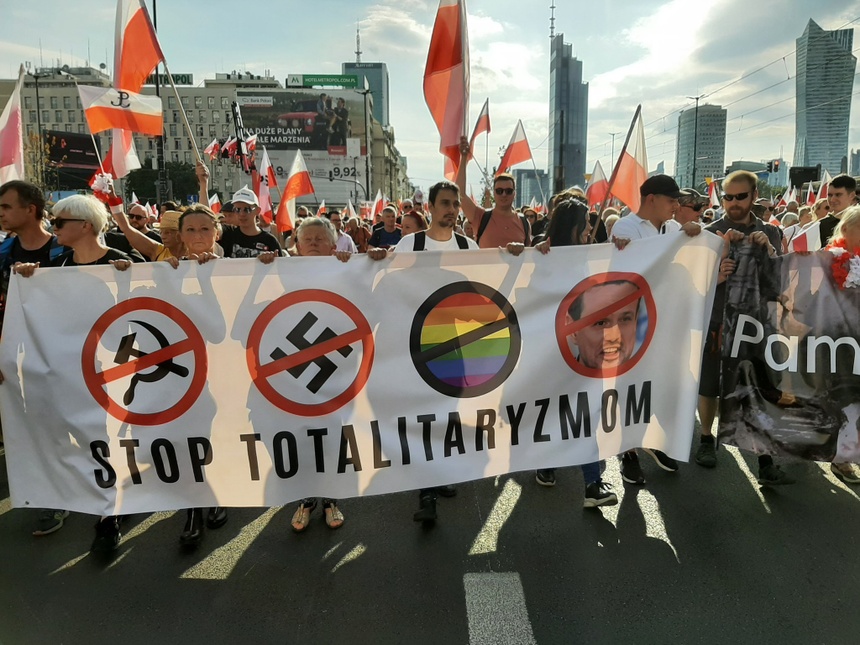 Zdjęcie z Marszu Powstania Warszawskiego