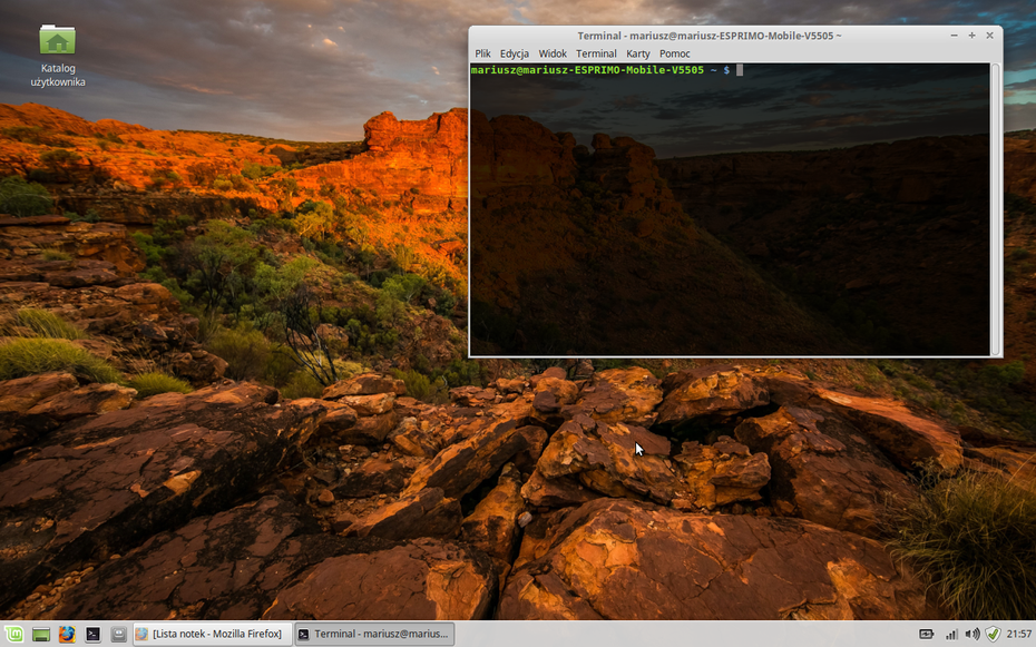 @hephalump Pulpit Linux Mint 18.1 Serene Xfce