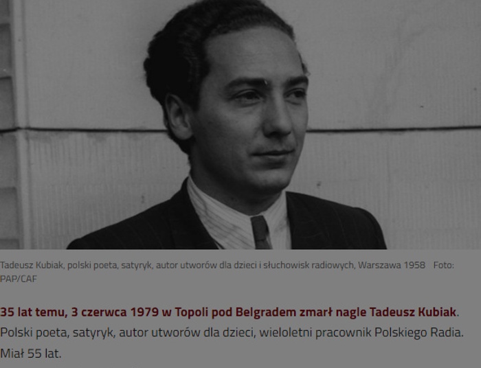 Rocznica śmierci Tadeusza Kubiaka twórcy „Kwiaty ojczyste”