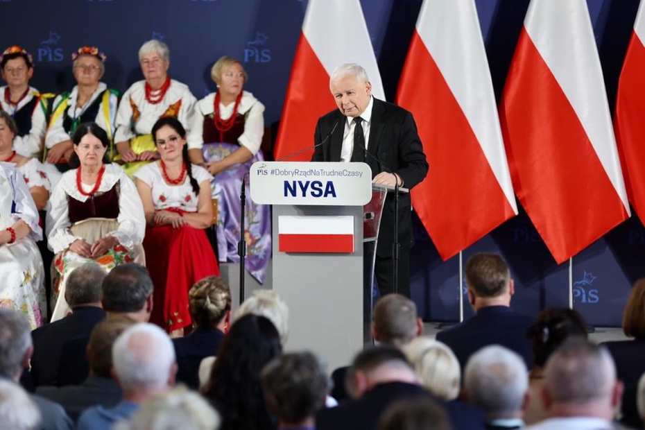 Jarosław Kaczyński w Nysie. Fot. Twitter/PiS