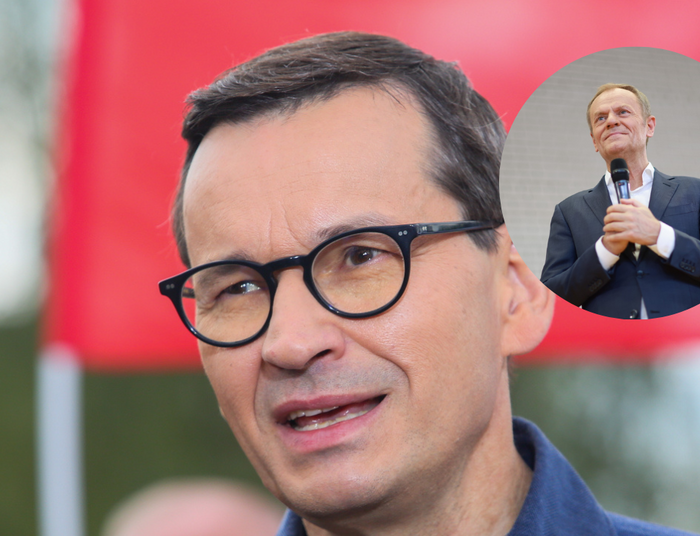 "Tusk i jego kolega z molo". Morawiecki o Putinie i liderze PO