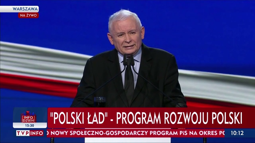 Jarosław Kaczyński jest niezadowolony z efektów i pomyłek przy Polskim Ładzie. Fot. Youtube