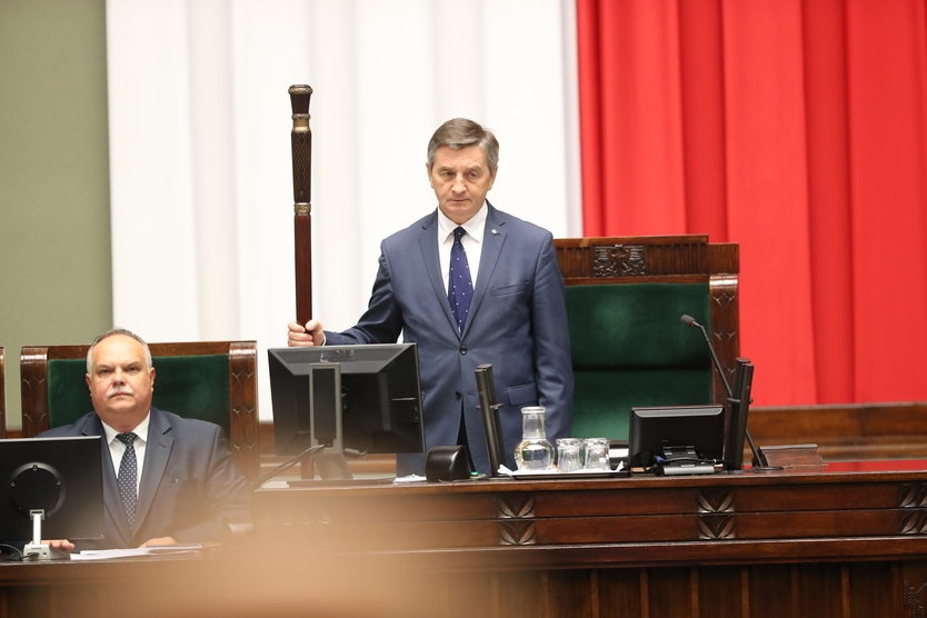 Były marszałek Sejmu Marek Kuchciński pierwszy raz publicznie skomentował plotki o przestępczym procederze. Fot. Flickr/Sejm RP