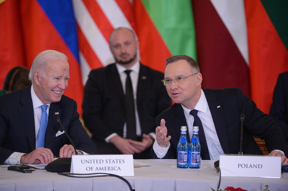 Prezydenci US i Polski na szcycie Bukaresztańskiej Dziewiątki Fot. PAP/Marcin Obara