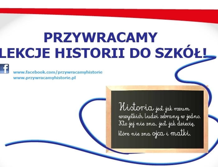 Przywracamy lekcje historii - zbiórka podpisów