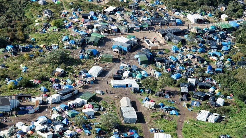 Obóz dla uchodźców we francuskim Calais.