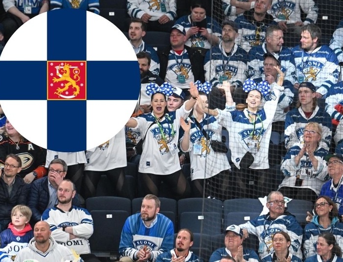 Afera w Finlandii. Federacja hokeja na mistrzostwach wywiesiła narodową flagę wojenną