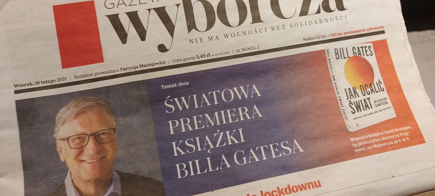 Od kilku dni jest reklamowana w Polsce nowa książka Billa Gatesa. Fot. K.Mączkowski