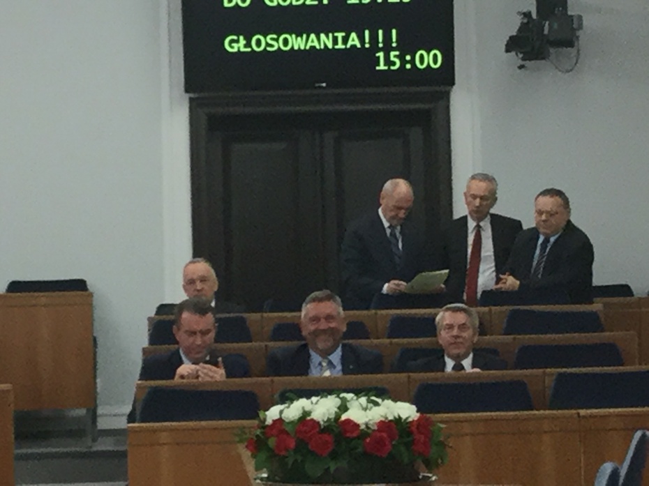 Antoni Macierewicz w Senacie, 14 lutego 2019.