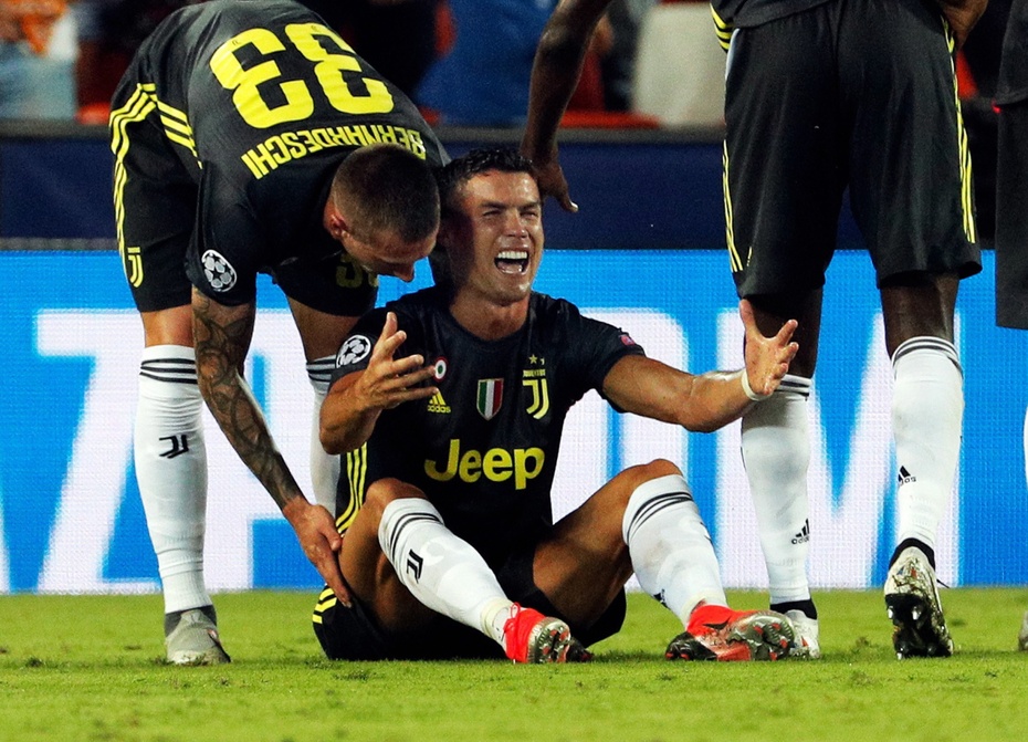 Ronaldo nie ukrywał wściekłości po czerwonej kartce. Fot. PAP/EPA