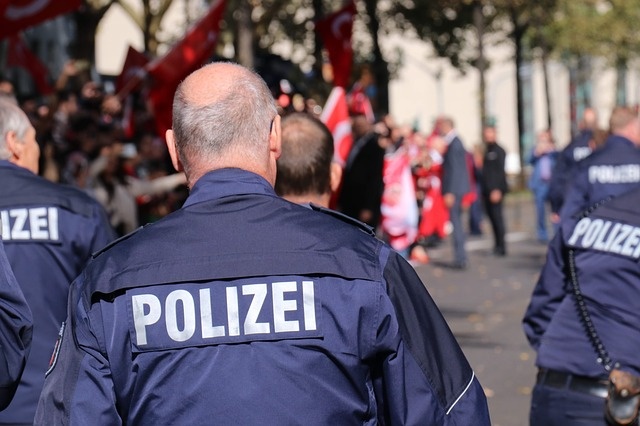 Niemiecka policja (zdjęcie ilustracyjne).
