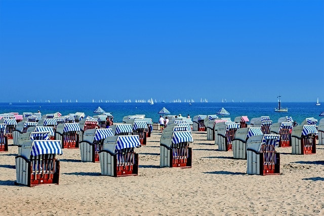 Plaża nad Morzem Bałtyckim.