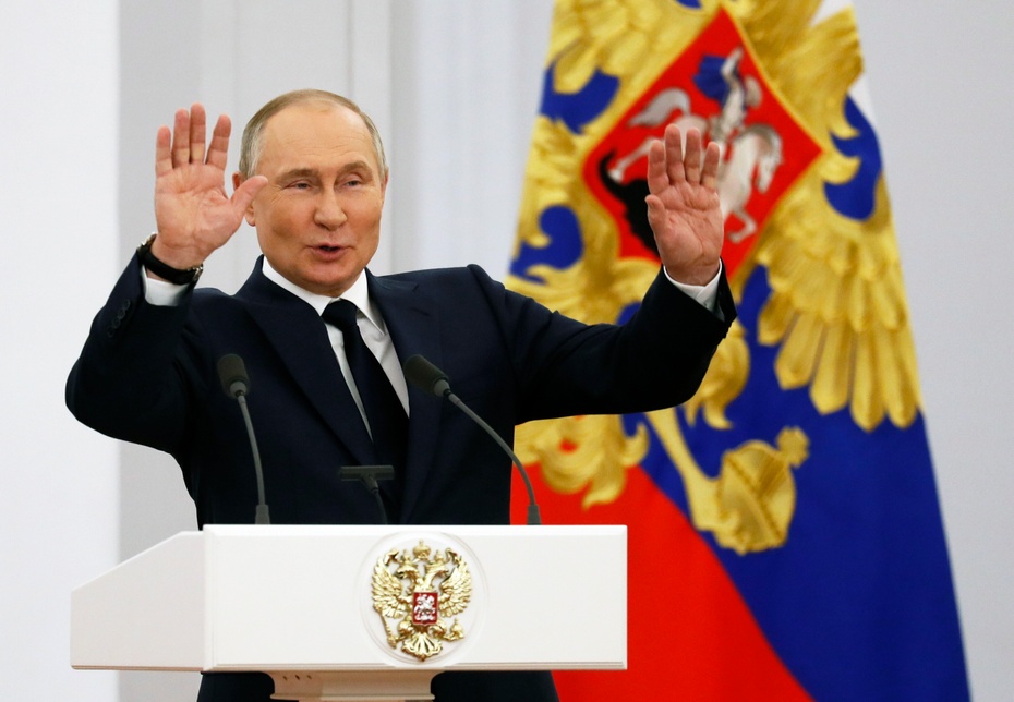 Prezydent Rosji Władimir Putin. Fot. PAP/EPA/YURI KOCHETKOV