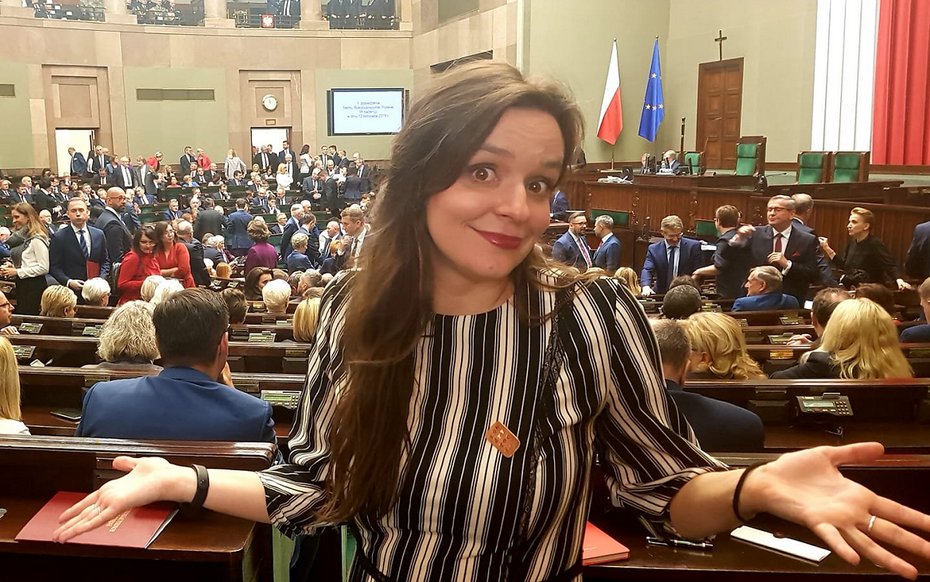 Klaudia Jachira to jedna z najbardziej kontrowersyjnych posłanek w Sejmie. Fot. Twitter/Klaudia Jachira