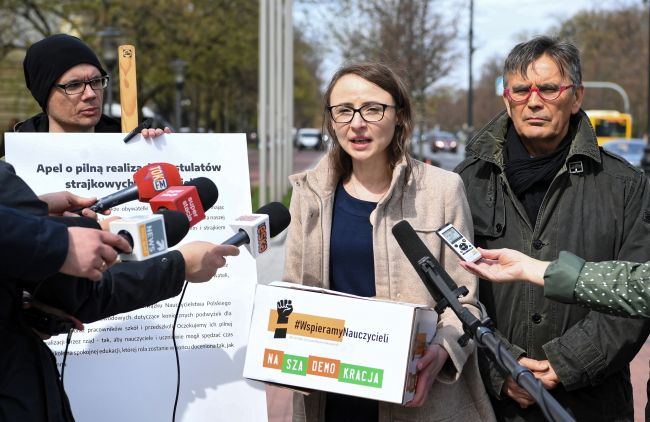 Trwa strajk nauczycieli w Polsce