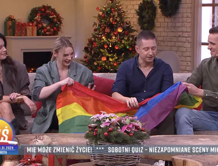 Widzowie TVP nie widzieli tego przez osiem lat. Pary homoseksualne w studiu