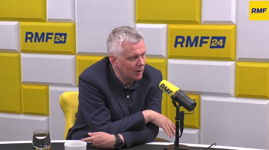 Tomasz Siemoniak w RMF FM, fot. YouTube/RMF FM