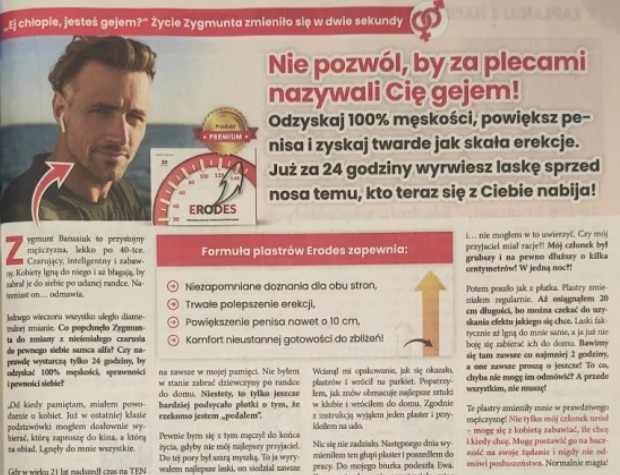 Homofobiczna reklama w gazetce z Biedronki. Fot. Queer.pl