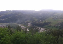 Widok z ruin zamku na Rytro