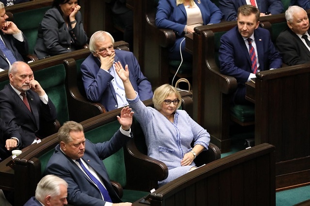 Politycy Prawa i Sprawiedliwości w Sejmi. Fot. Flickr/Sejm RP