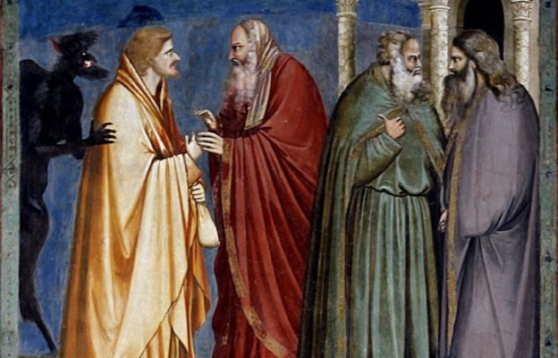 Wręczenie srebrników Judaszowi /Giotto di Bondone