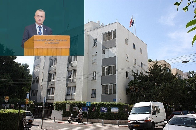 Budynek Ambasady RP w Tel Avivie.