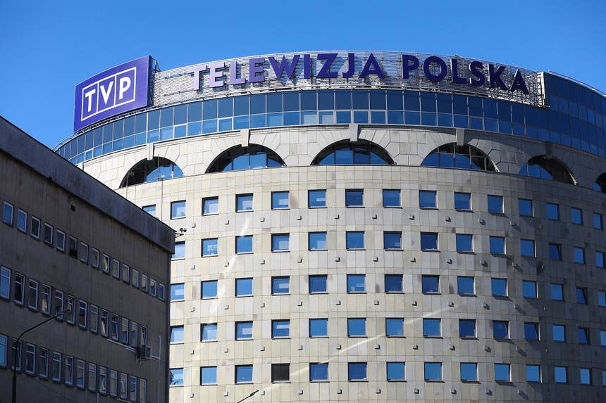 Gmach Telewizji Polskiej przy ulicy Woronicza 17 w Warszawie. Fot. PAP/Rafał Guz